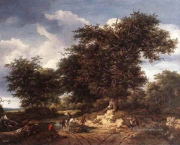 große kiefer rote erde Ölbilder verkaufen - Die große Eiche Landschaft Jacob Isaakszoon van Ruisdael